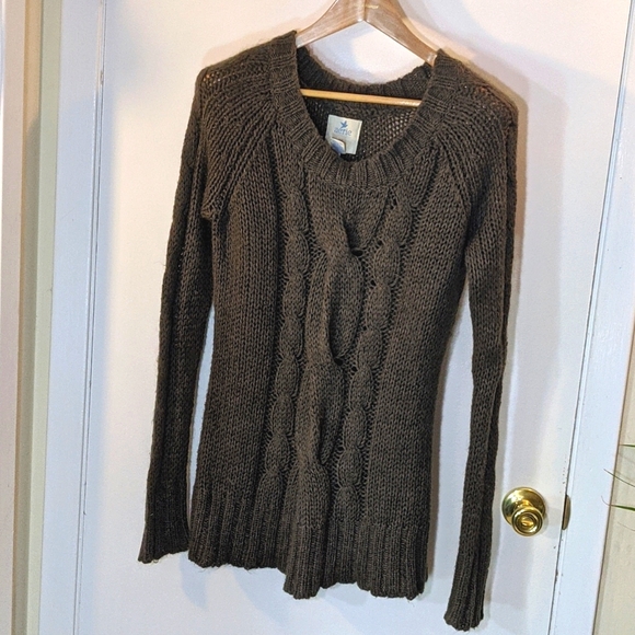 aerie Cable Knit Mohair Sweater - Picture 2 of 4